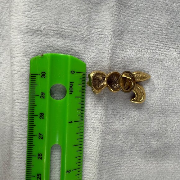 Vintage Gold-Tone Bunny Rabbit Lapel Pin Brooch Tie Tack Easter Holiday - Picture 16 of 16